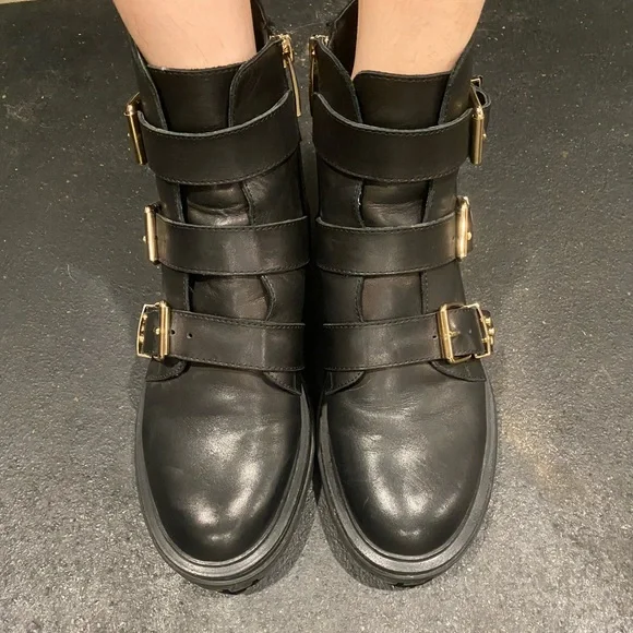 Shoe the bear Franka black leather boots size 6.5 US and EU 37! - Picture 7 of 8